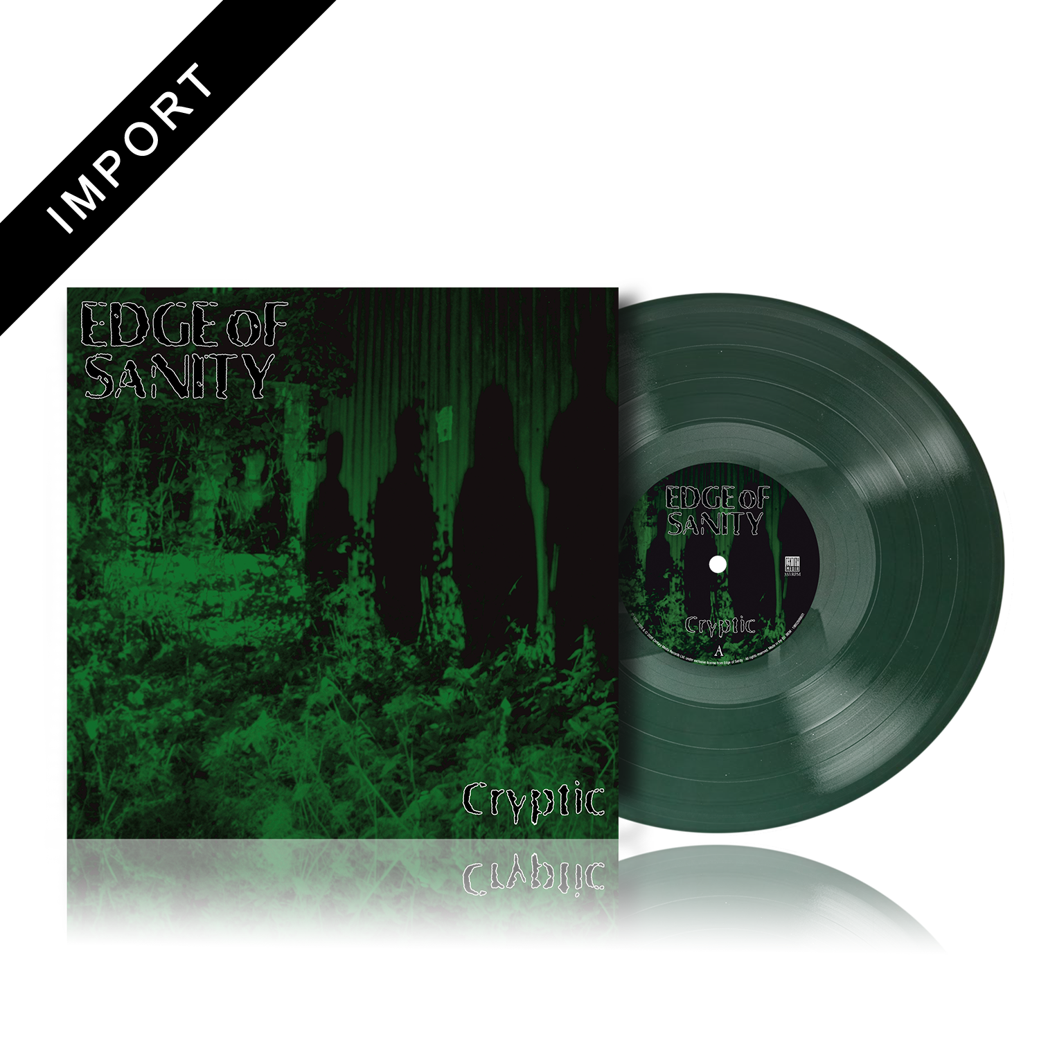 Edge of Sanity - Cryptic (Re-Issue) - Dark Green LP – Century Media