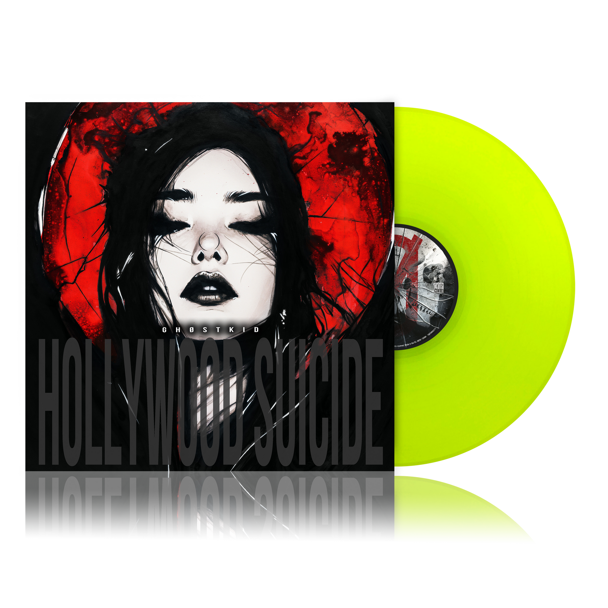 GHØSTKID - HOLLYWOOD SUICIDE - Highlighter Yellow LP
