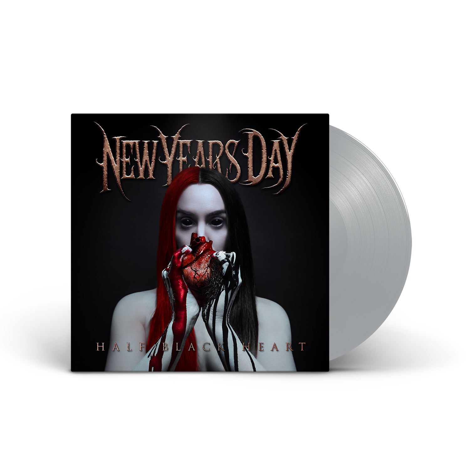 NEW YEARS DAY - Half Black Heart - Silver LP – Century Media