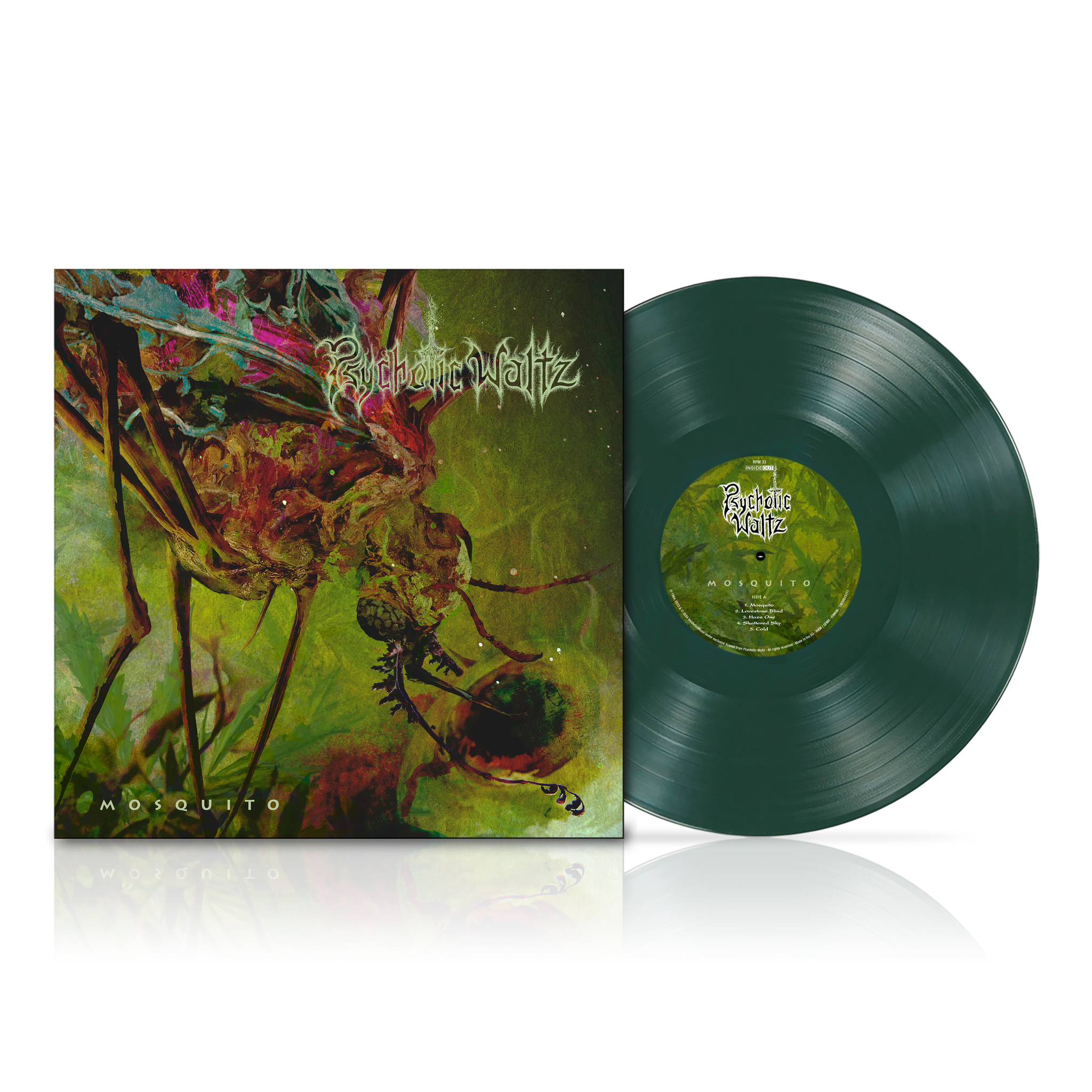 Psychotic Waltz - Mosquito (Re-issue 2024) - Dark Green Vinyl LP