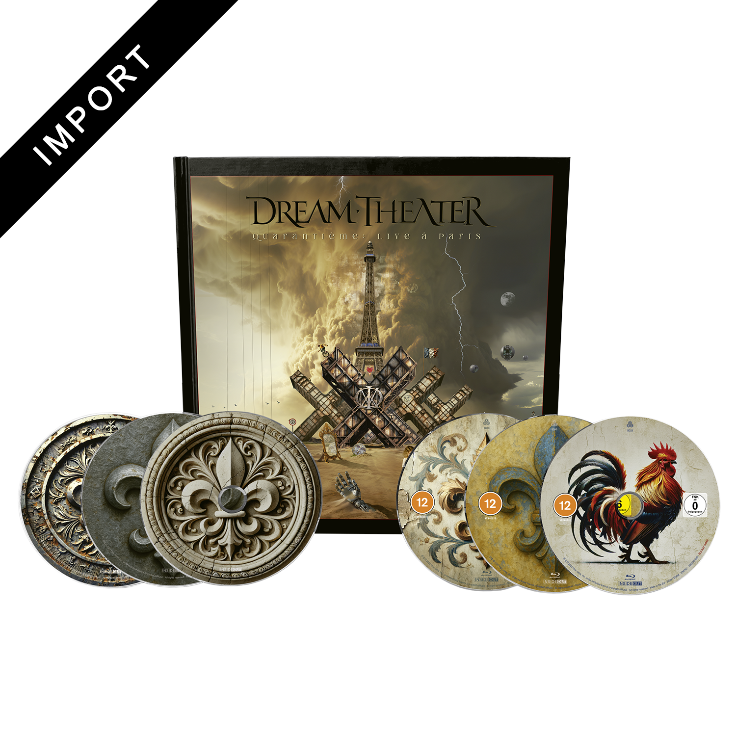 Dream Theater - Quarantième: Live à Paris - 3xCD+3xBlu-ray+