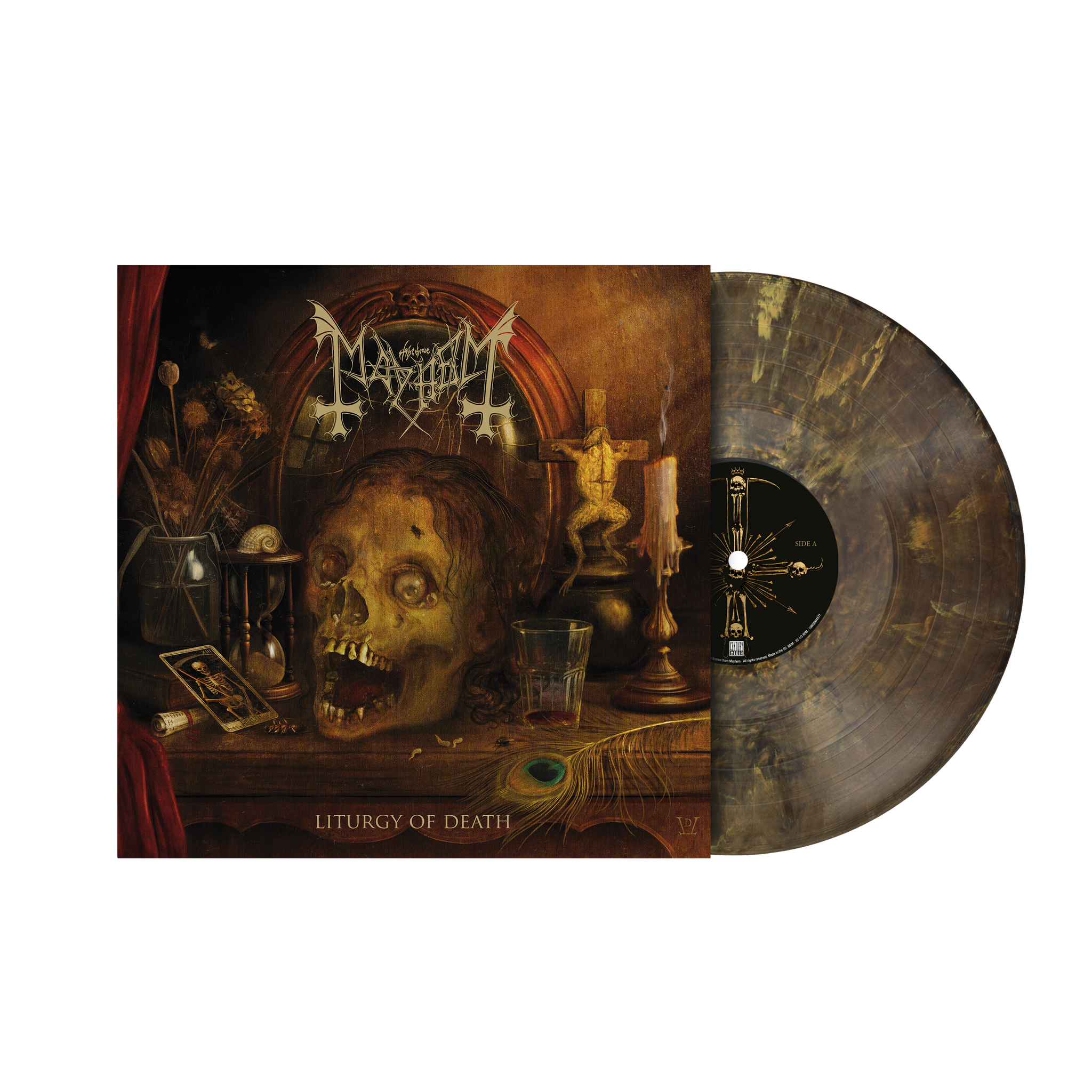 Mayhem - Liturgy of Death - Ltd. Copper Black Ice LP & LP-Booklet