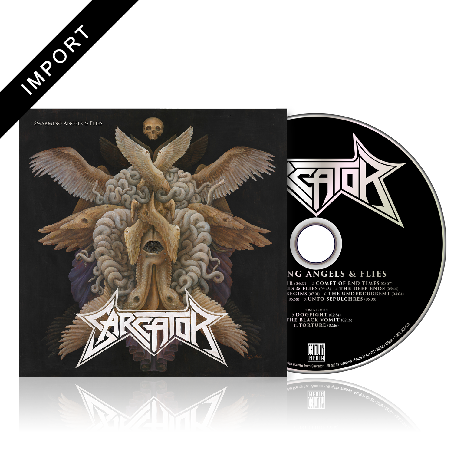 Sarcator Swarming Angels & Flies Ltd. CD Jewelcase in OCard