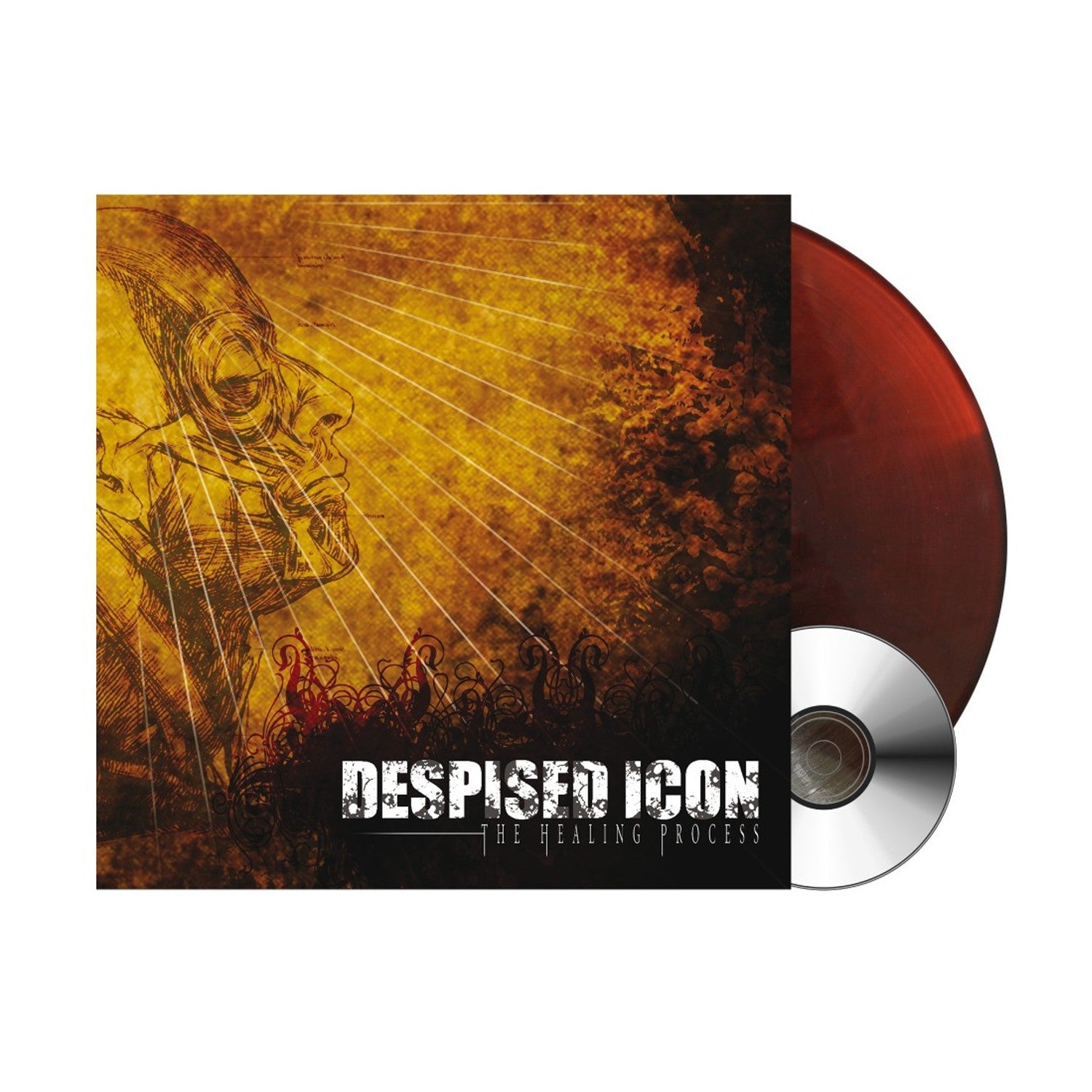 Despised Icon - The Healing Process (Alternate Mix - Re-issue + Bonus 2022) - Transparent Dark Amber