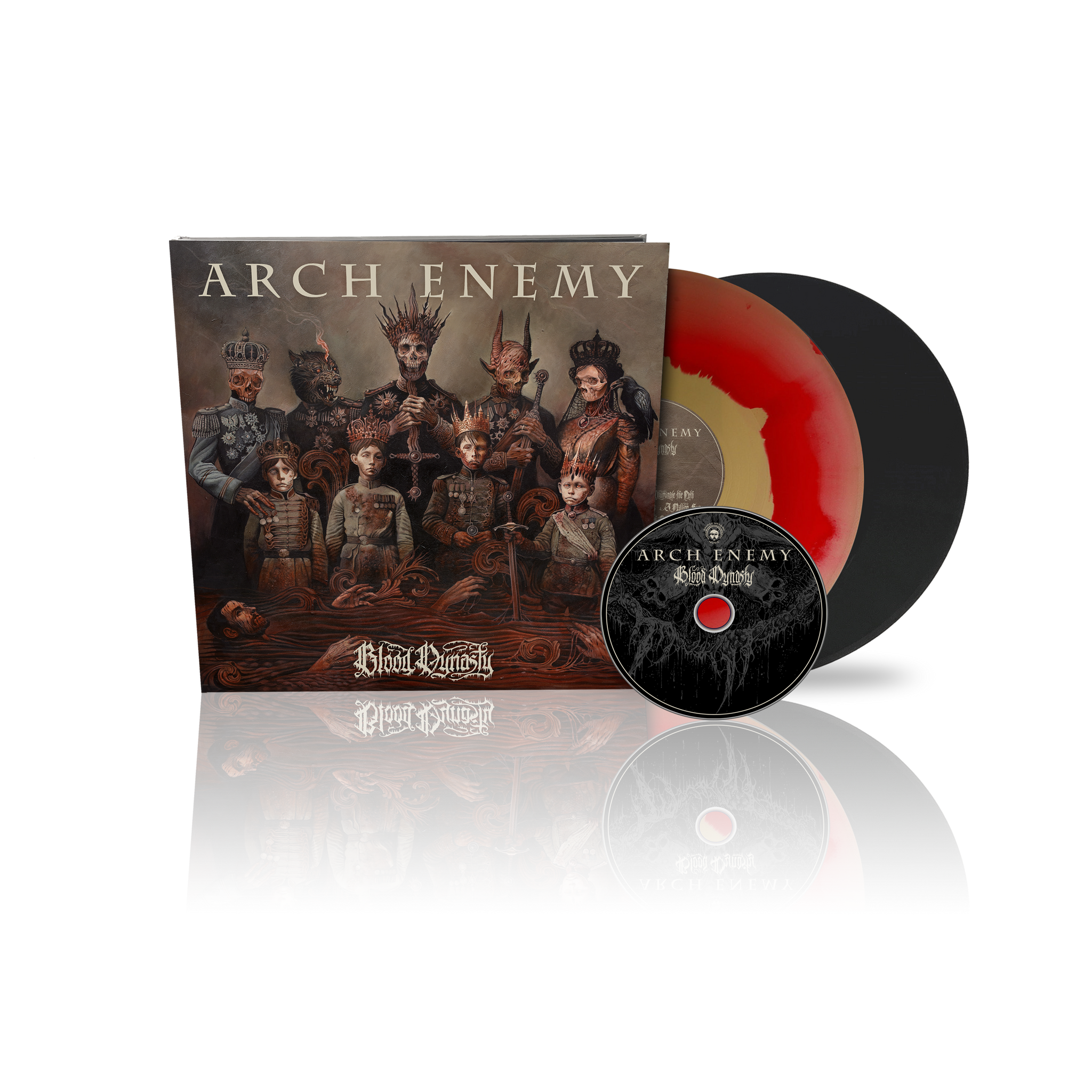 Arch Enemy - Blood Dynasty - Ltd. Deluxe A/B split LP + Bonus LP + CD Artbook + Art Print