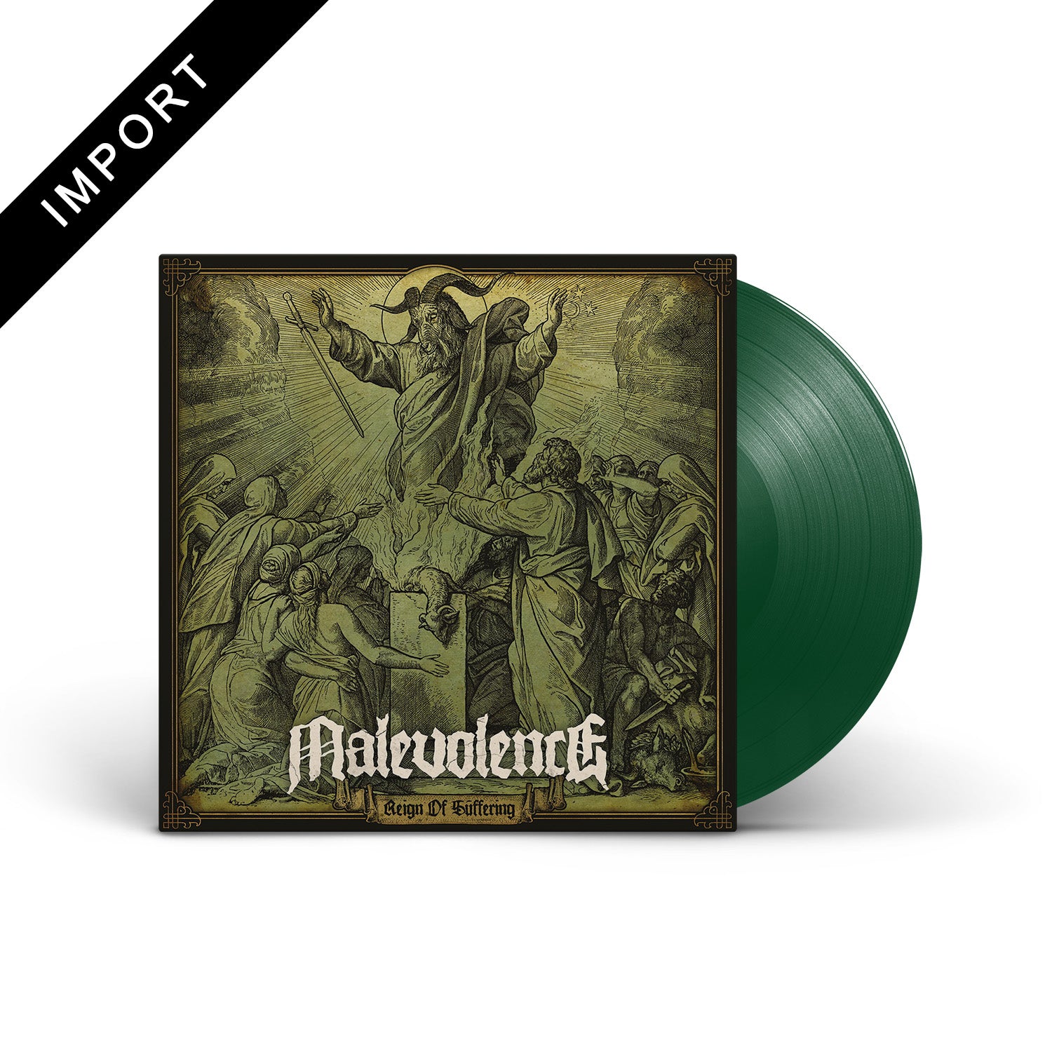 MALEVOLENCE - Reign Of Suffering (Re-issue 2023) - Transparent Green LP