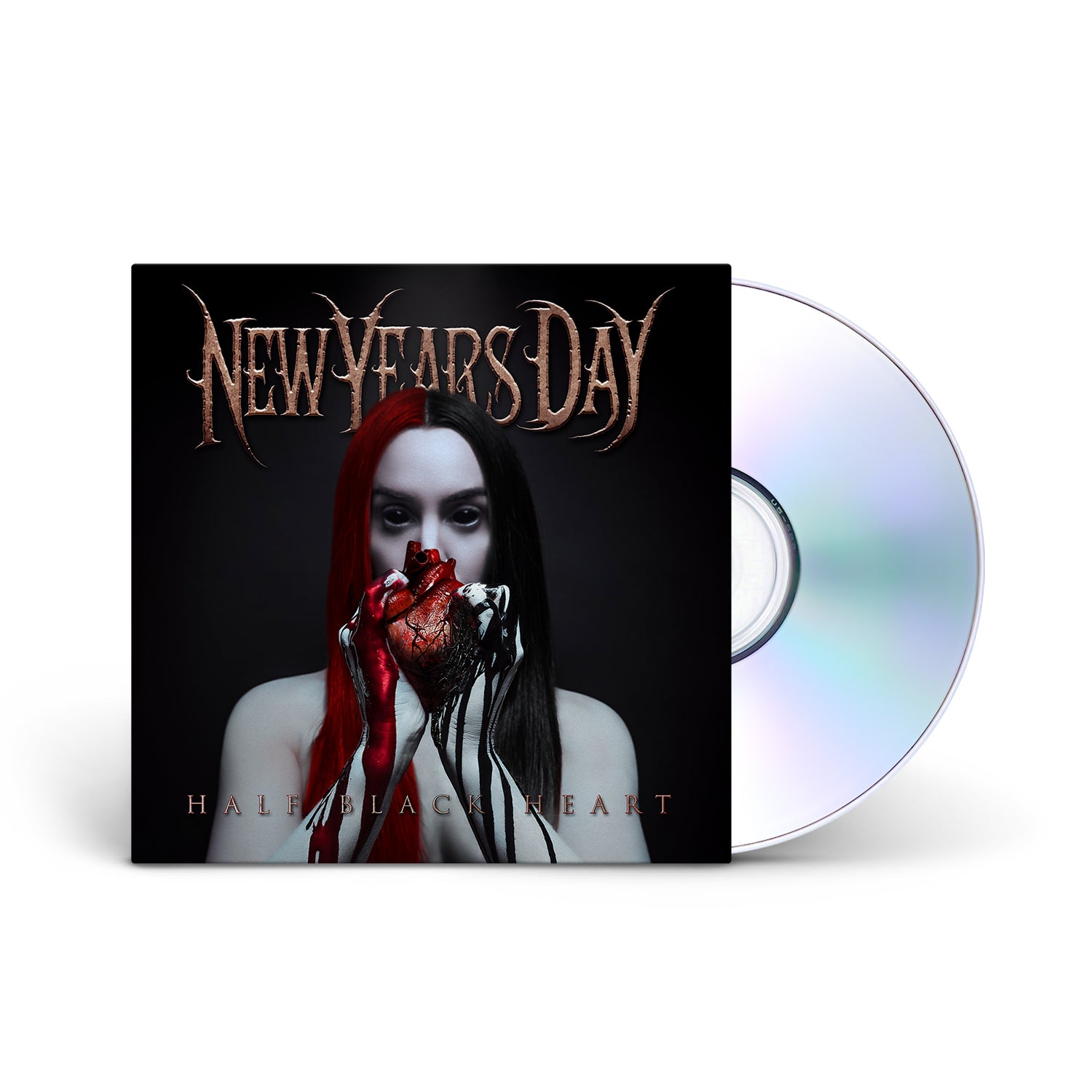 NEW YEARS DAY - Half Black Heart - Jewelcase CD