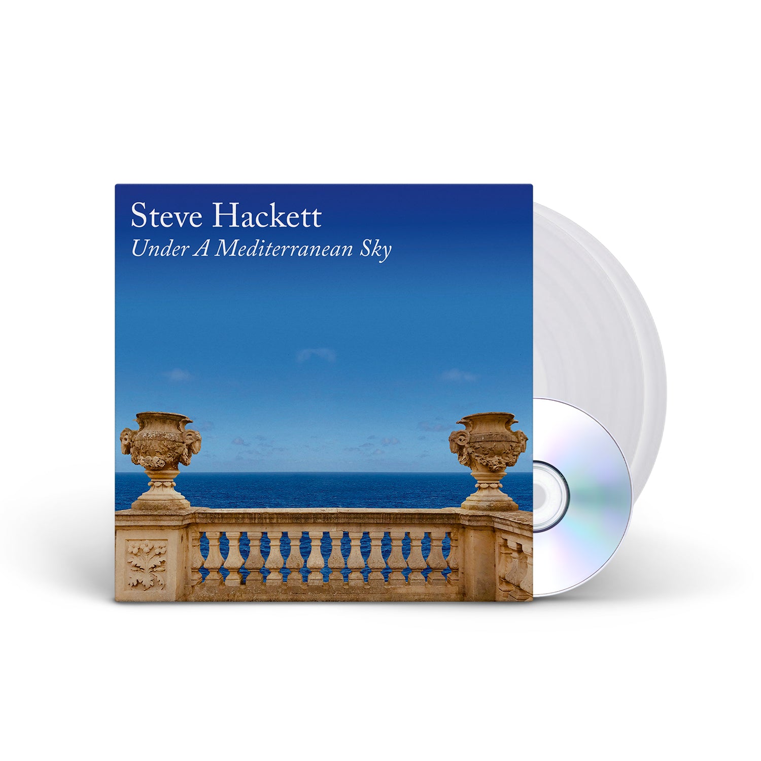 STEVE HACKETT - Under A Mediterranean Sky - Clear 2xLP + CD