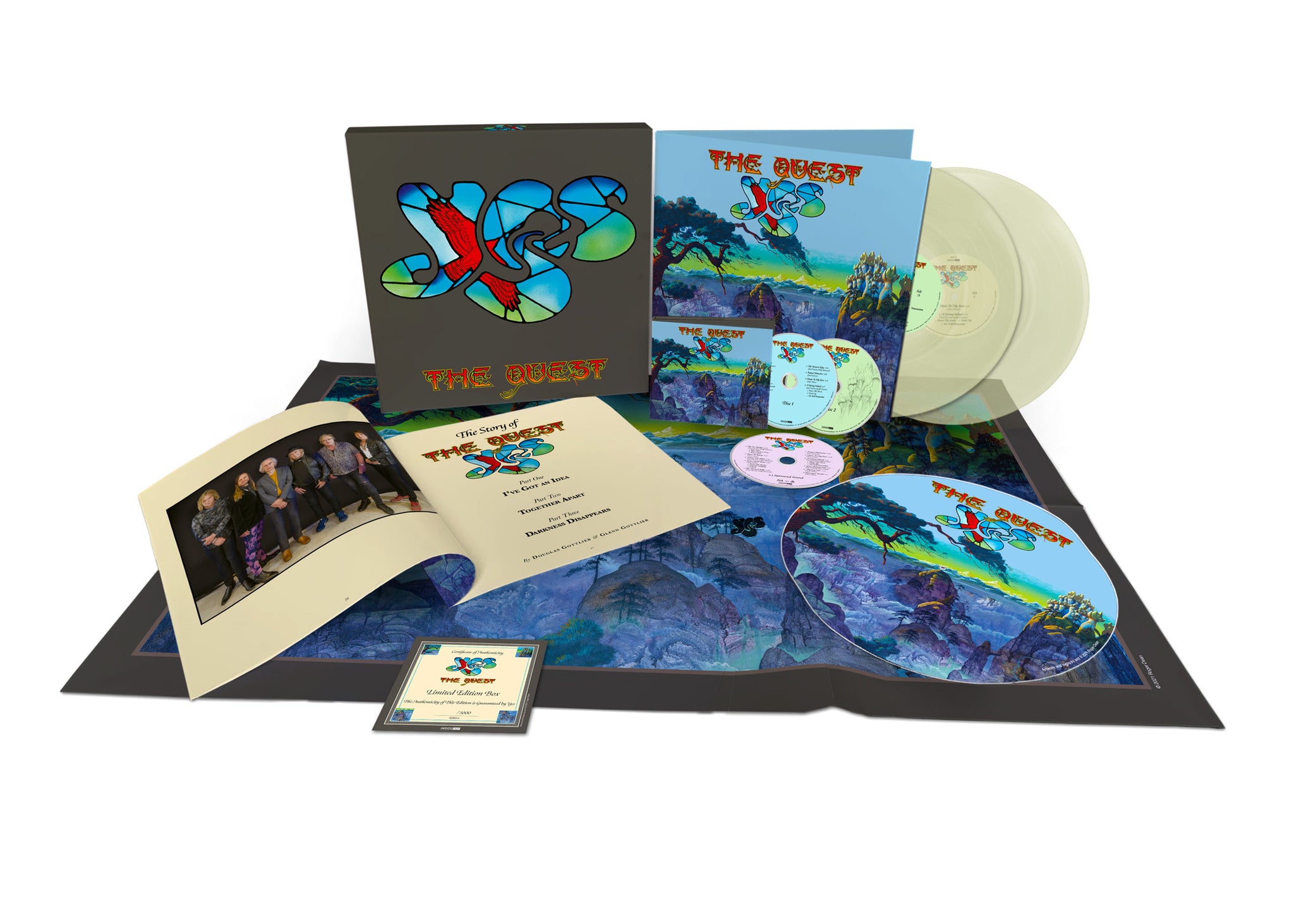 YES - The Quest - Glow in the Dark 2xLP + 2CD + Blu Ray
