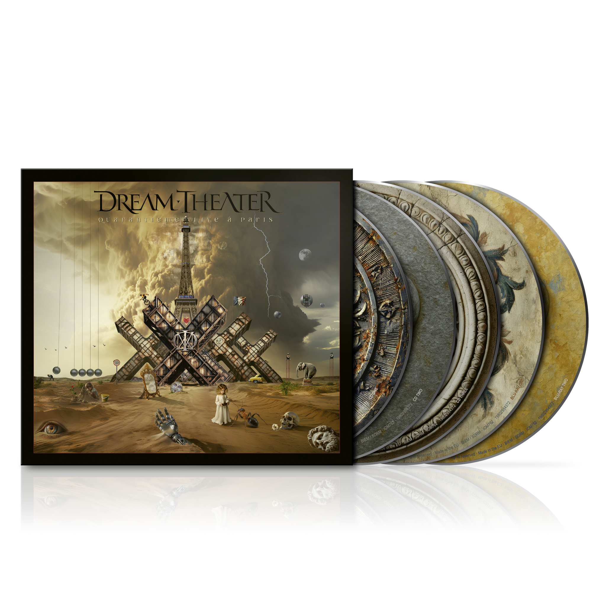 Dream Theater - Quarantième: Live à Paris - 3xCD+2xBlu-ray Digipak