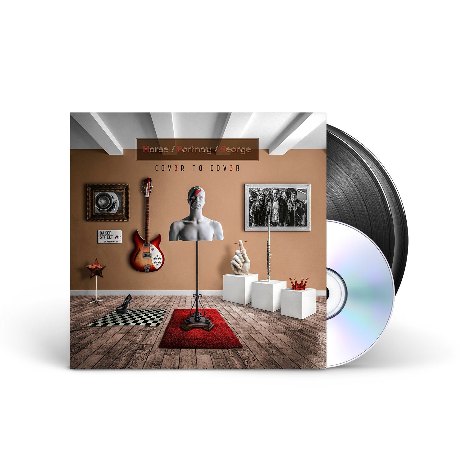 Morse/Portnoy/George - Cov3r To Cov3r - 2xLP + CD