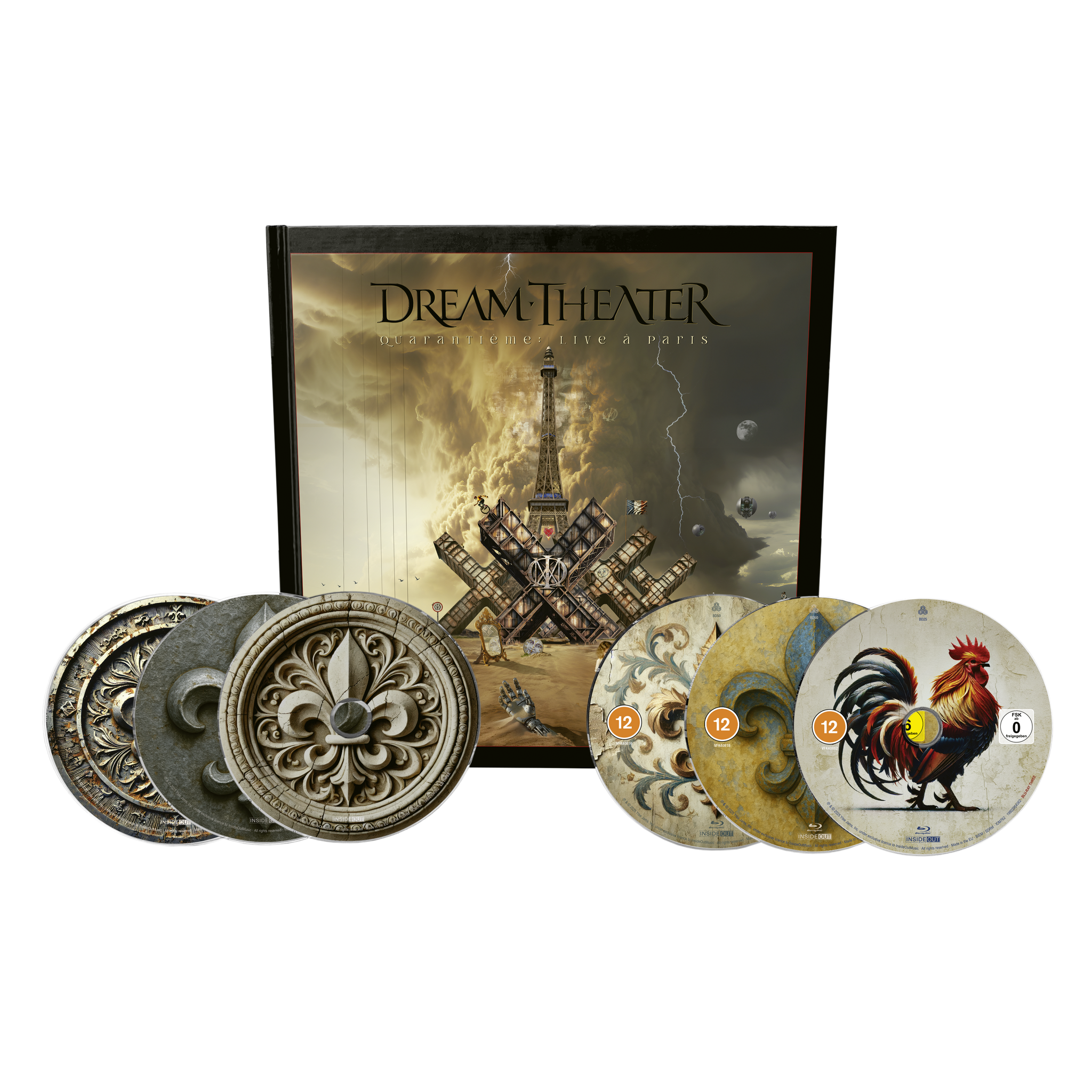 Dream Theater - Quarantième: Live à Paris - 3xCD+3xBlu-ray+Artbook Dream Theater - Quarantième: Live à Paris - 3xCD+3xBlu-ray+Artbook