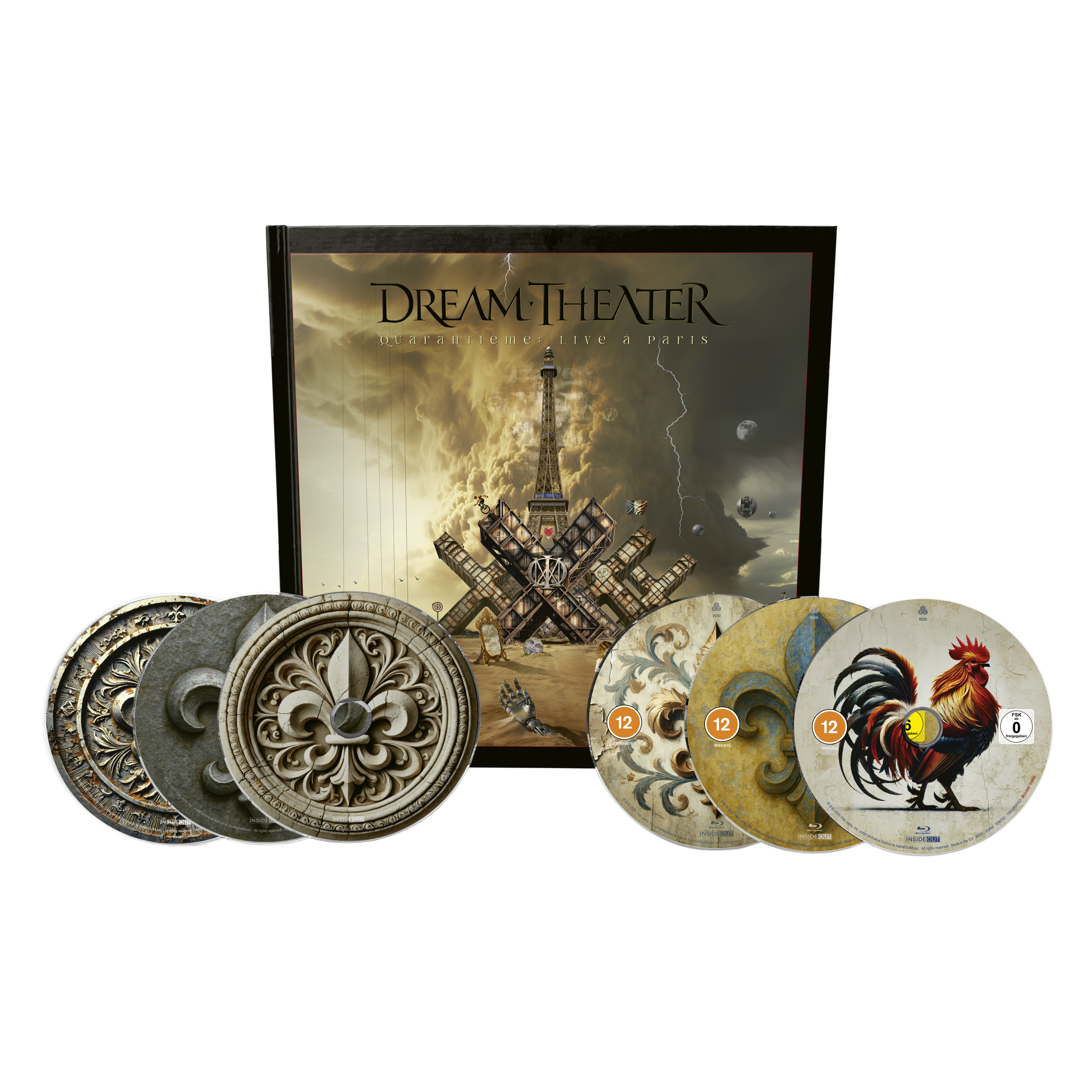 Dream Theater - Quarantième: Live à Paris - 3xCD+3xBlu-ray+Artbook Dream Theater - Quarantième: Live à Paris - 3xCD+3xBlu-ray+Artbook