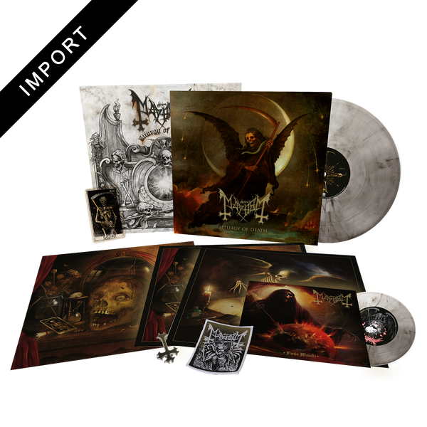 Mayhem Blackl レコード Vinyl ボックスセット Mayhem - Liturgy of Death - Ltd. Deluxe Clear-Black Marbled LP + 7