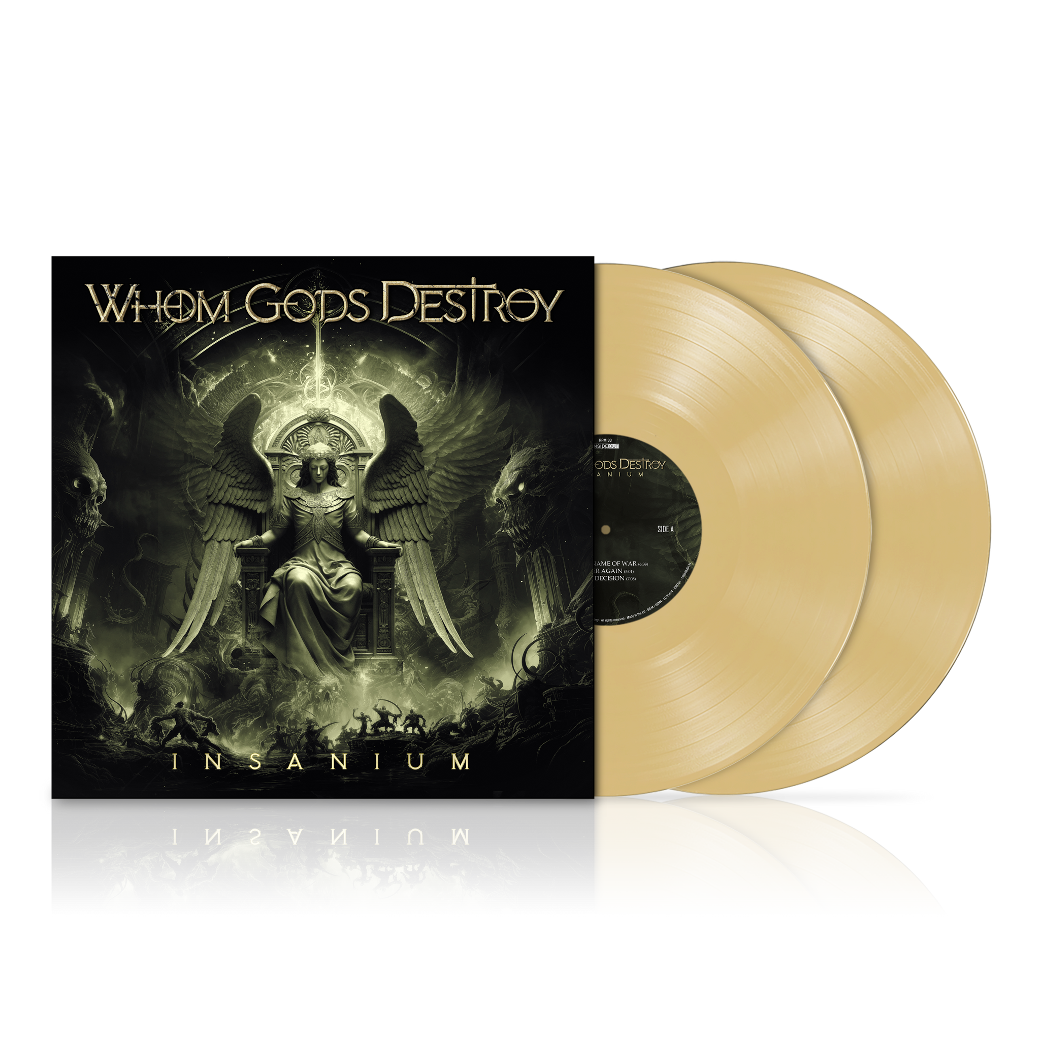 Whom Gods Destroy - Insanium - Custard 2xLP & Booklet